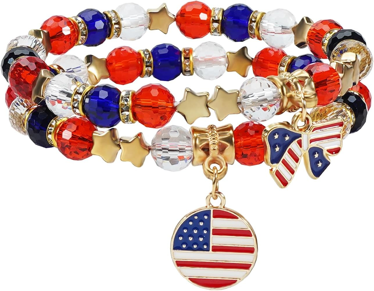 Beaded Bracelet for Women Boho Stackable Stretch Bracelet Jewelry Accessories | Amazon (US)