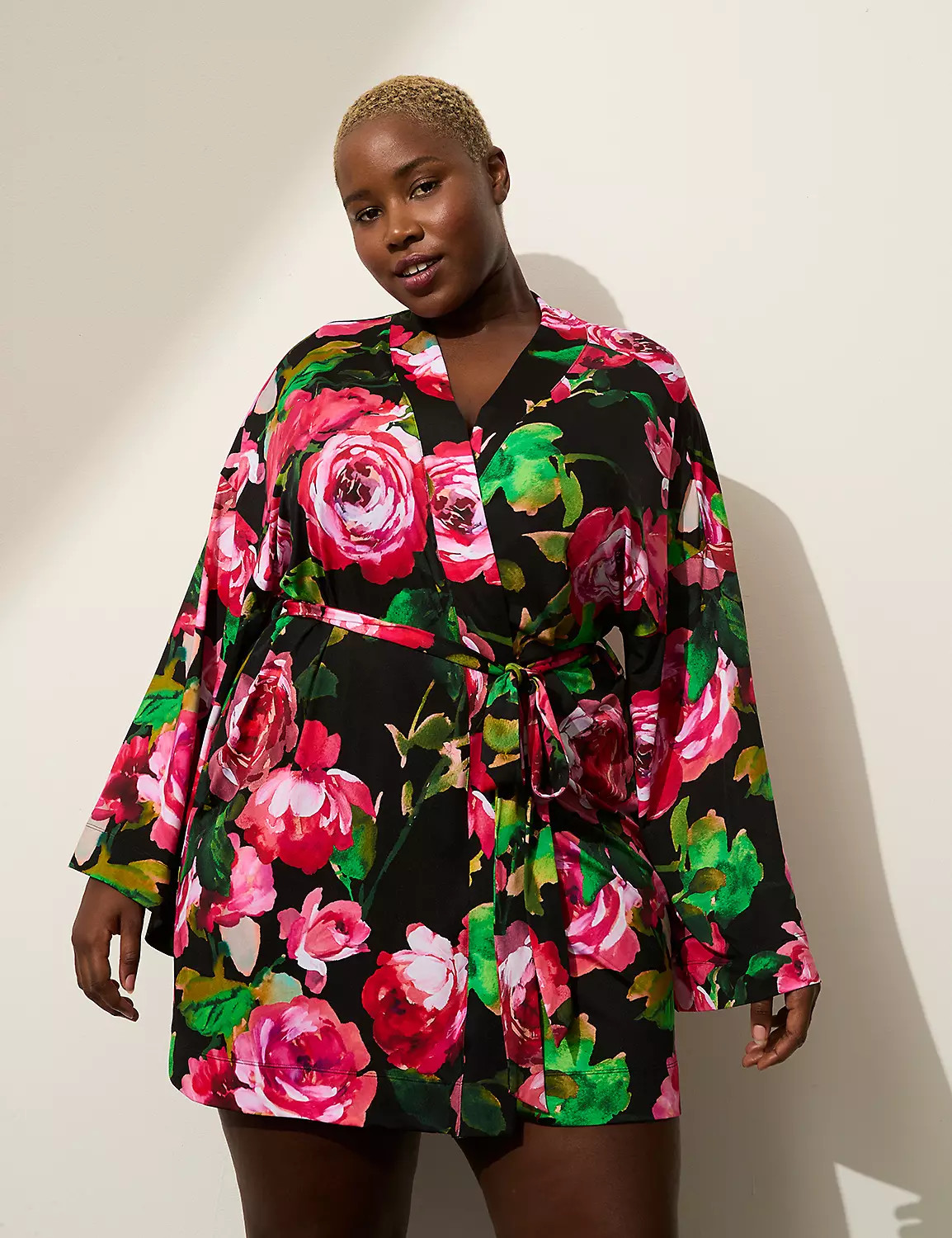 Printed Microfiber Robe | Lane Bryant (US)