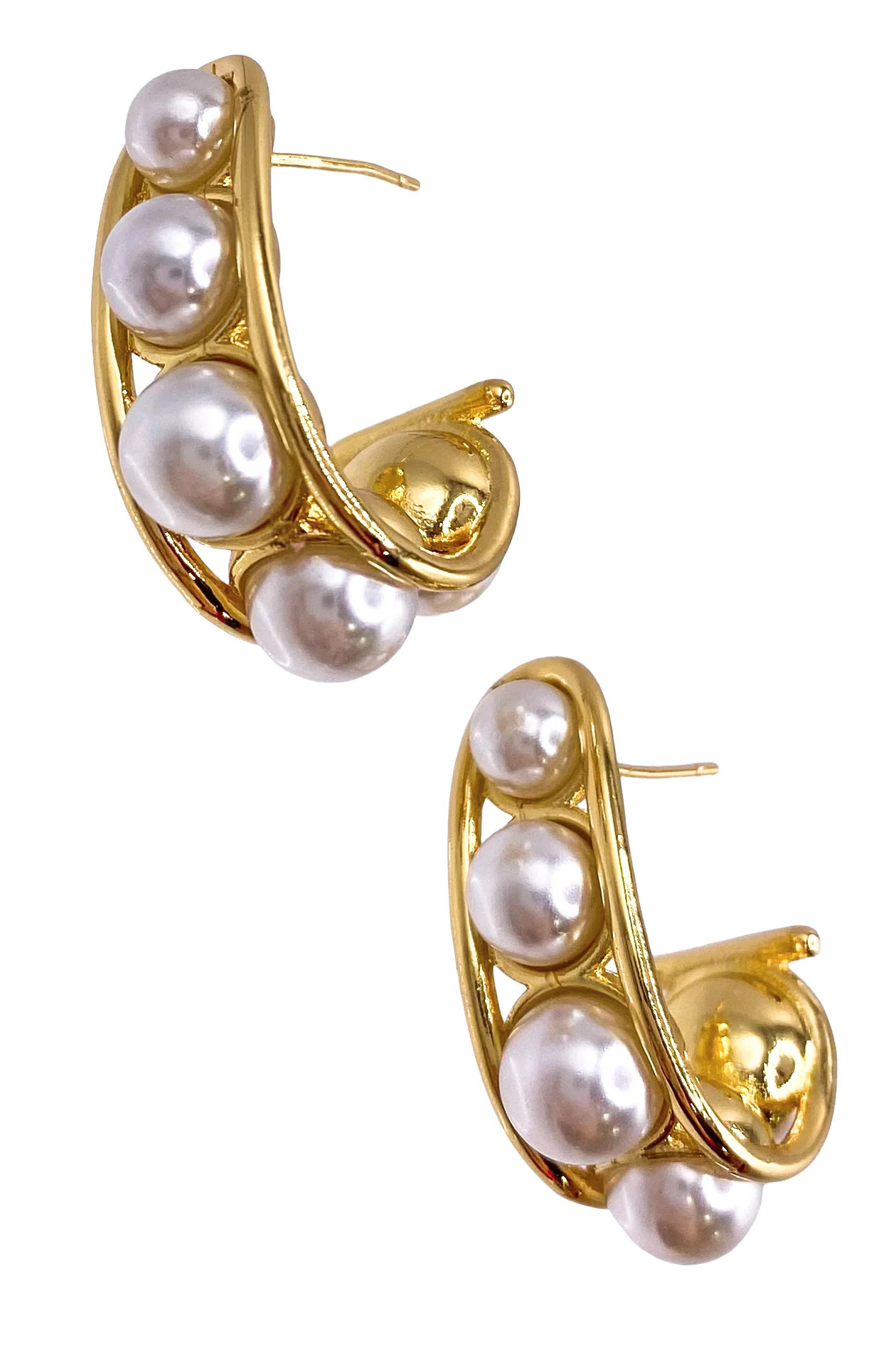 Glam Hoop - Pearl | Treasure Jewels | The Willow Tree