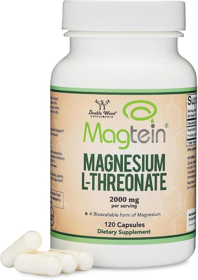 Magnesium L Threonate, Magtein, Sleep and Cognitive Support – High Absorption – Most Bioavail... | Amazon (US)