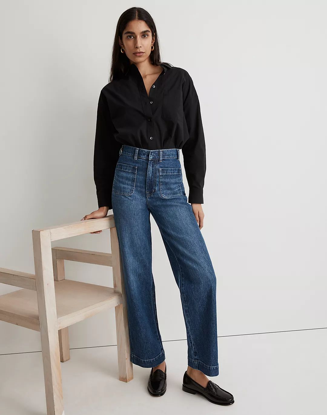 The Perfect Vintage Wide-Leg Jean in Keller Wash: Pocket Edition | Madewell