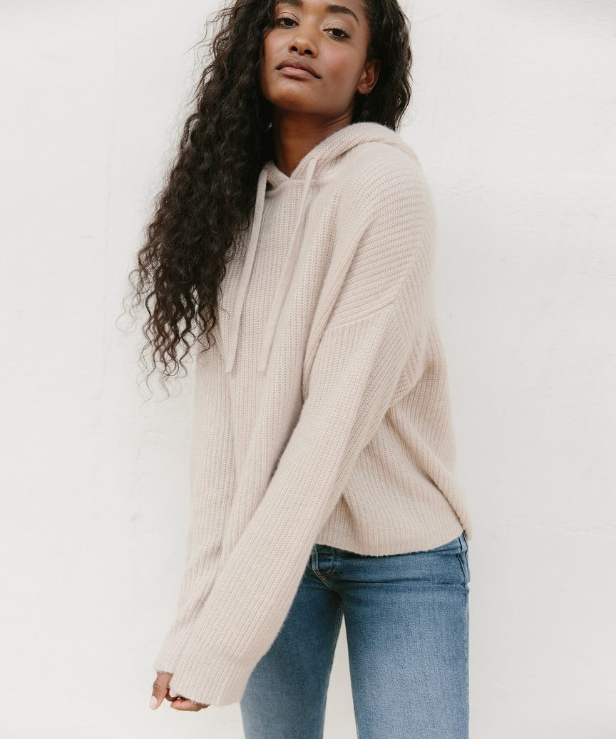 Cashmere Fisherman Hoodie | Jenni Kayne