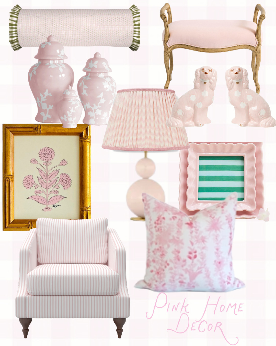 Grand Millennial home decor for the pink lovers! Pink never goes out of style and these timeless pieces would be great for any office or girls room. 

 #LTKGiftGuide #LTKHome #LTKSaleAlert