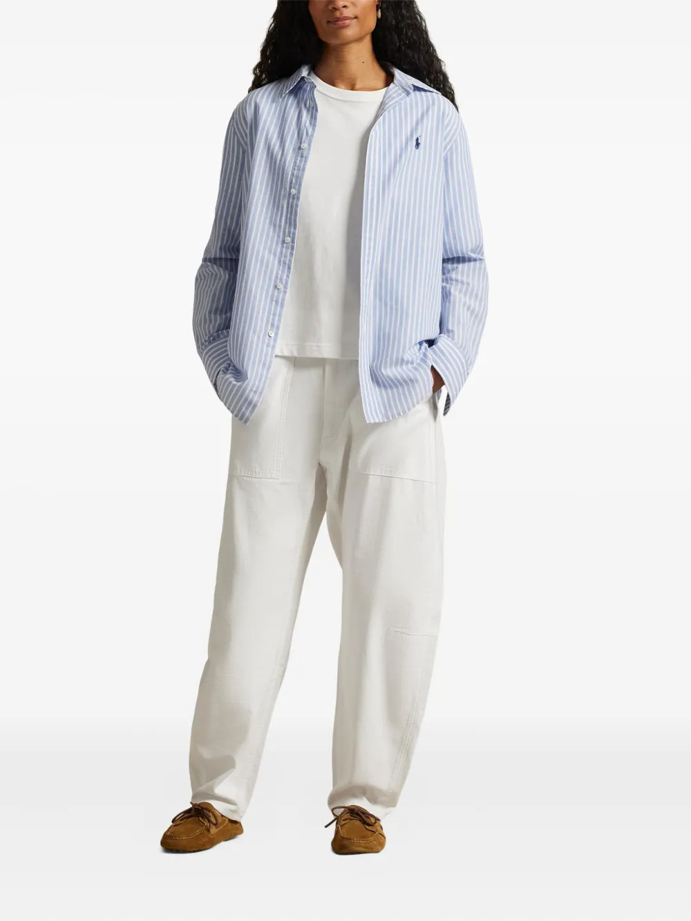 striped button-down shirt | Farfetch Global