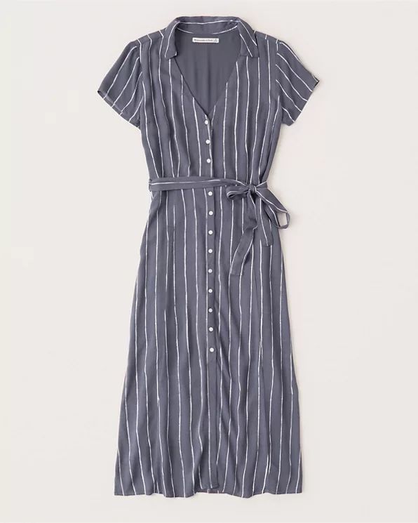 Midi Shirt Dress | Abercrombie & Fitch (US)