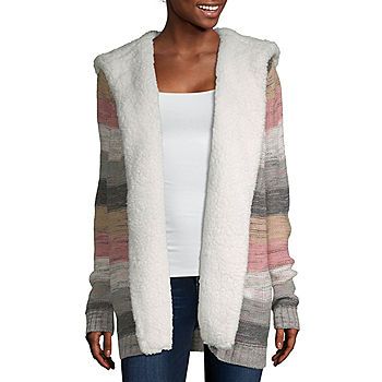 Almost Famous Long Sleeve Ombre Cardigan-Juniors | JCPenney