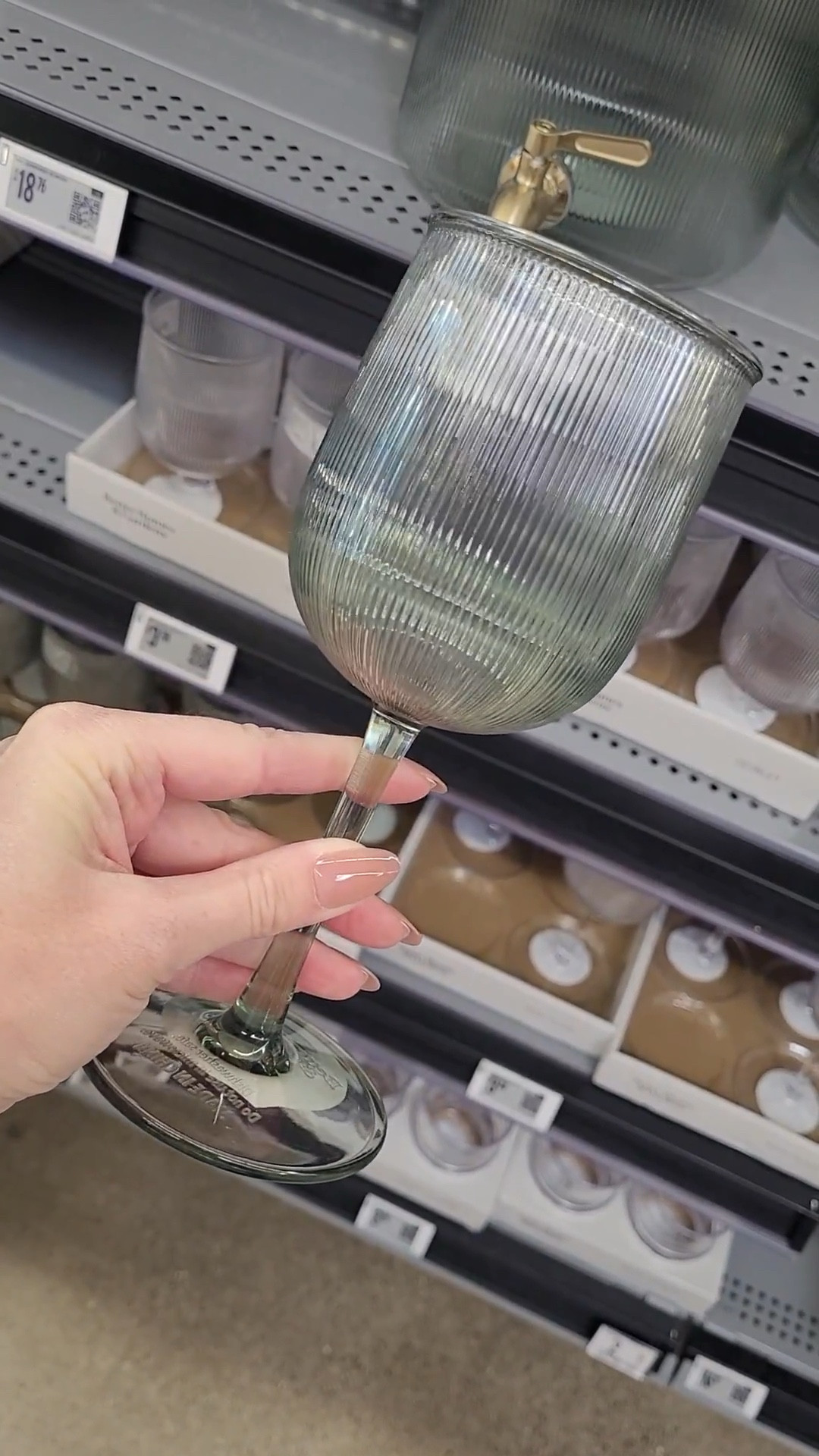 The perfect fluted wine glass for spring and summer patio entertaining!  Acrylic so they’re safe to use on the patio or poolside, dishwasher safe, and under $4 each!  Stemware, Walmart finds, spring home, affordable home

#LTKHome