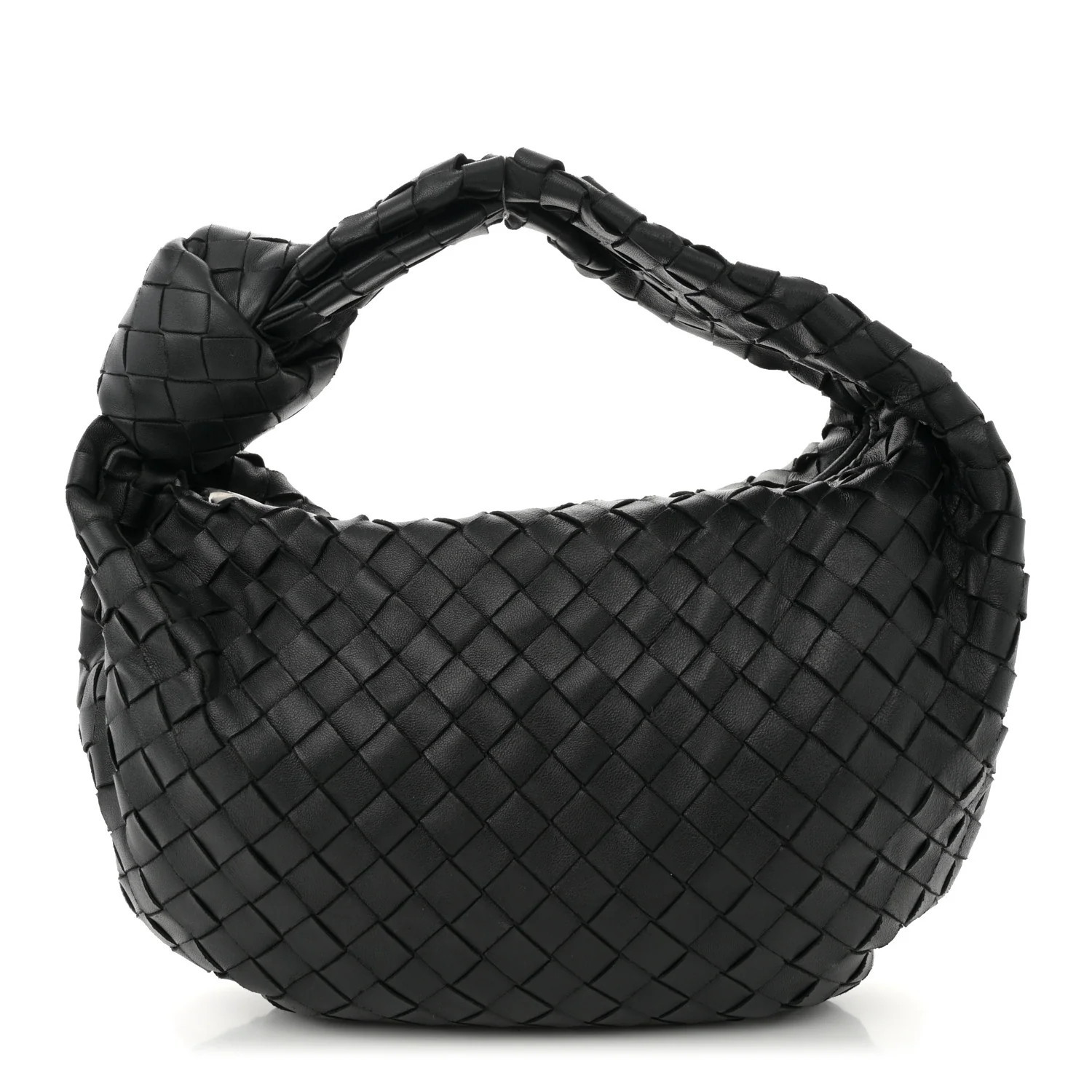 Bottega Veneta Nappa Intrecciato Teen Jodie Hobo Black | FASHIONPHILE (US)