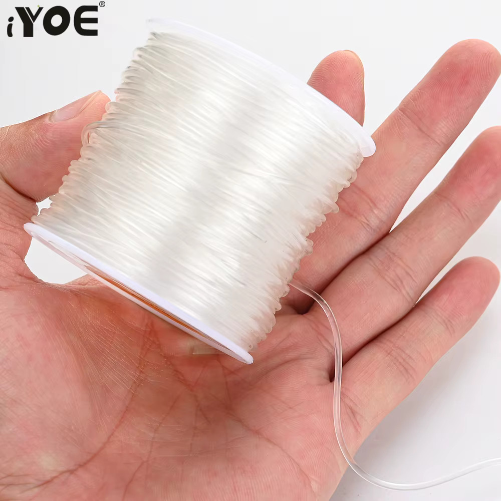 0.82US $ 65% OFF|Transparent Elastic Thread Bracelets Necklaces - 0.5-1.5mm Cord Jewelry Making D... | AliExpress (US)