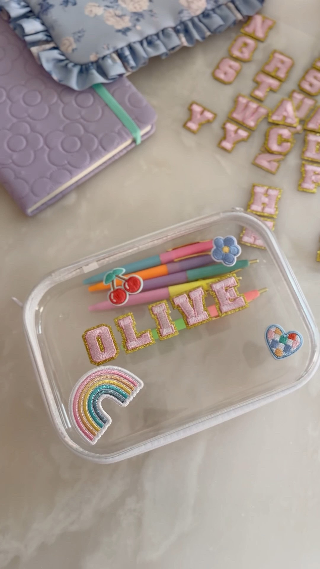 The cutest (UNDER $10) pencil case that we’ll use for snacks, hair ties/ hair stuff to go, chargers, etc! The case and 3 different patch options is $10! Super cute for back to school!

#LTKmomlife #LTKKids #LTKSaleAlert