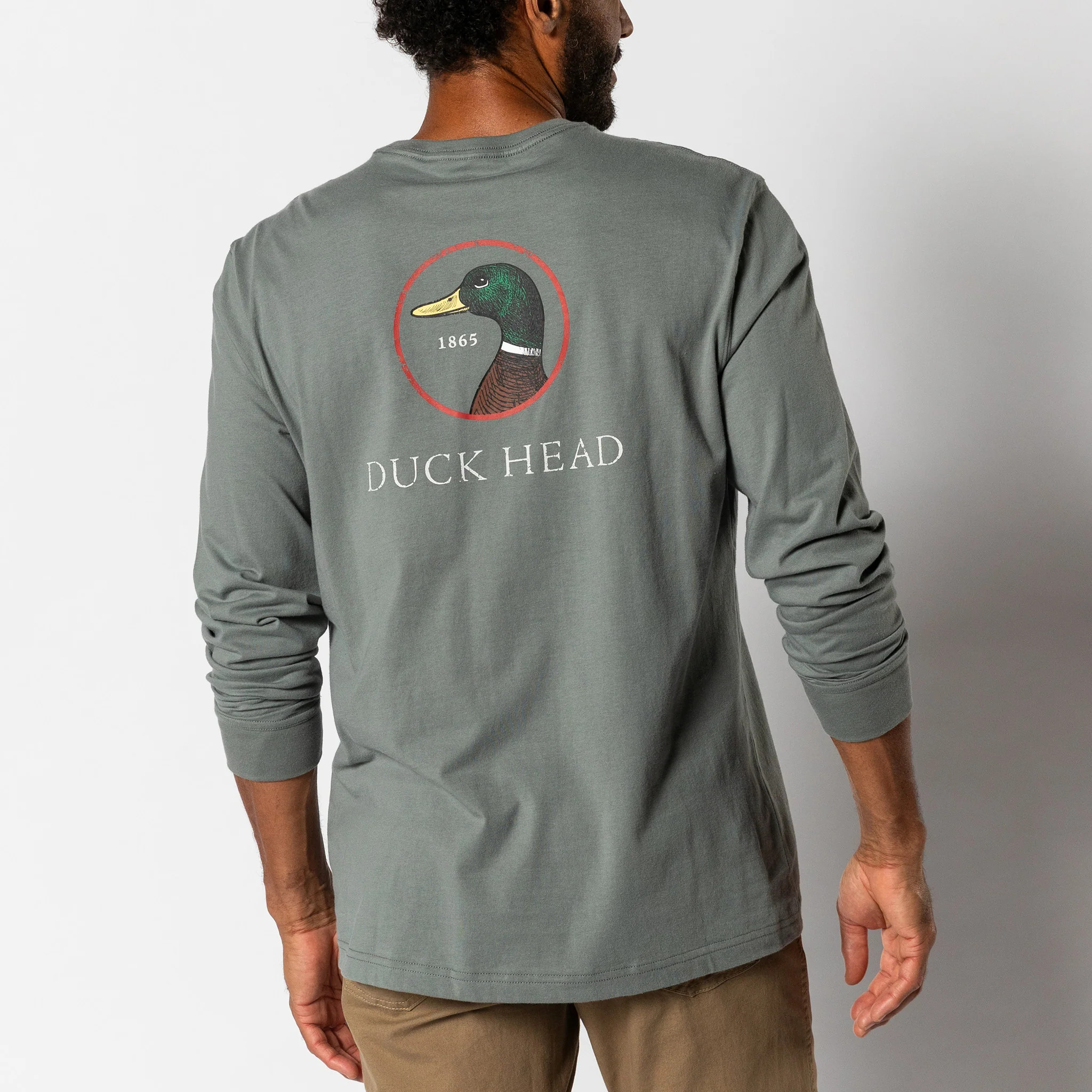 Logo Long Sleeve T-Shirt - Sedona Sage | Duck Head Apparel
