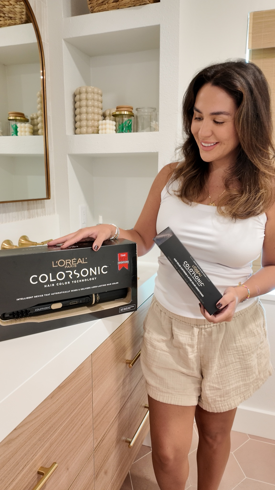 #ad I’m so impressed with how easy this device is to use and how nicely it covered my grays. You can pick this up @target @lorealparis #target #targetpartner #colorsonic #targetstyle

#LTKVideo #LTKBeauty #LTKStyleTip