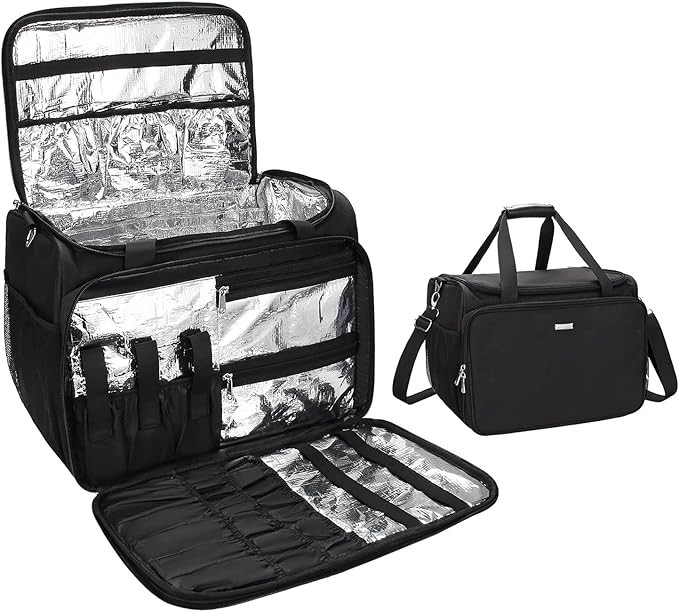 Professional Hairdressing Bag, Toiletry Travel Bag, Cosmetics Beauty Hairdresser Bag with Shoulde... | Amazon (US)