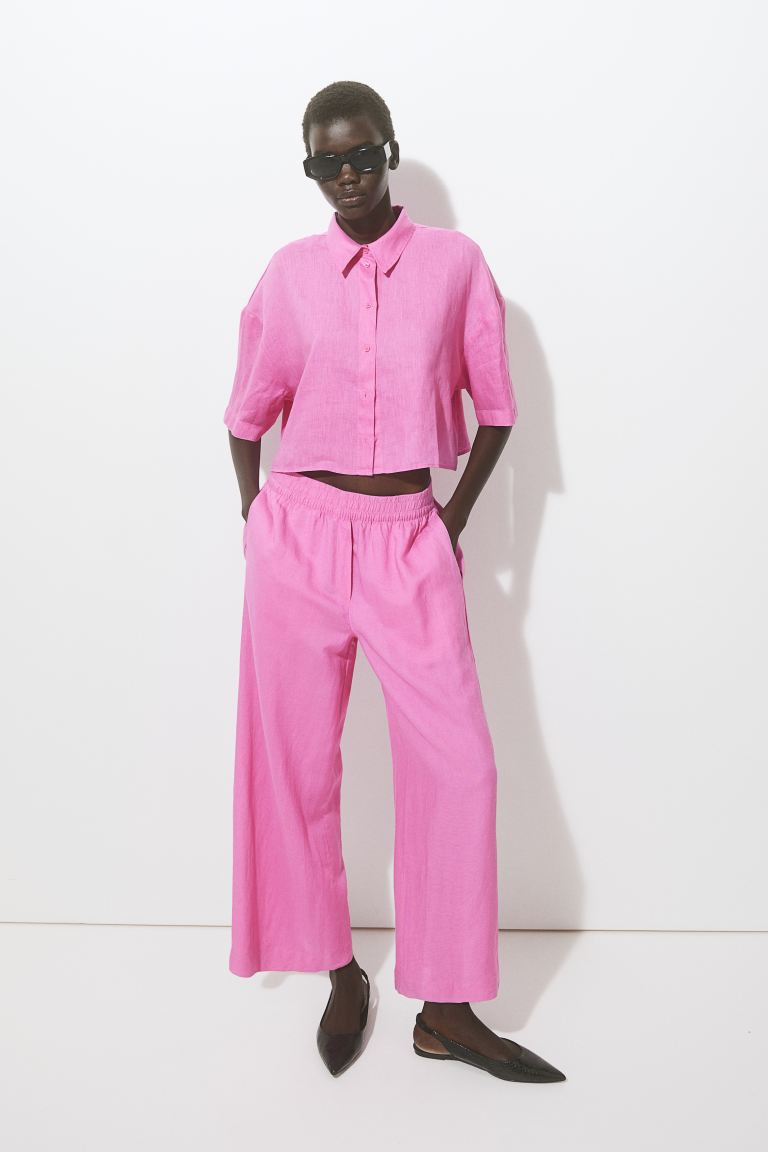 Loose-fit Pants - Pink - Ladies | H&M US | H&M (US + CA)