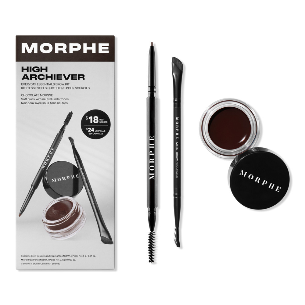 Morphe High Archiever Everyday Essentials Brow Kit - Chocolate Mousse | Ulta