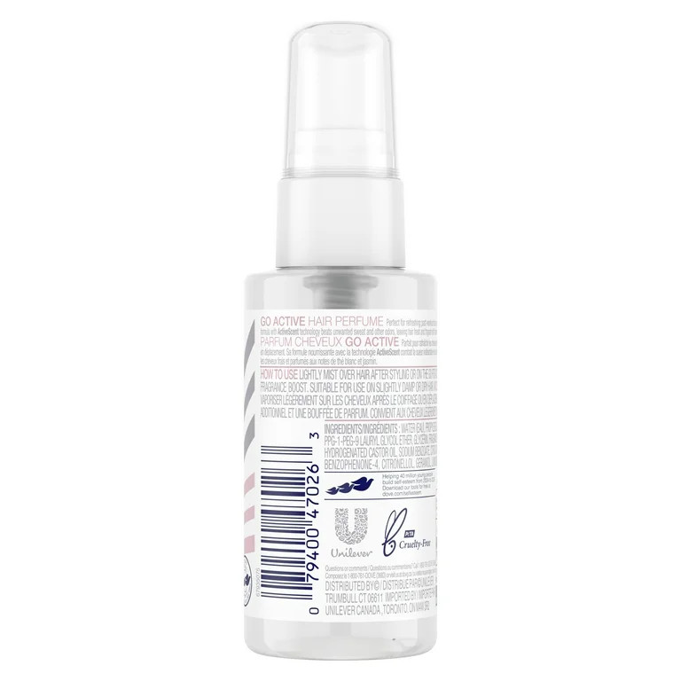 Dove Care Between Washes Hair Perfume Go Active 1.7 oz | Walmart (US)