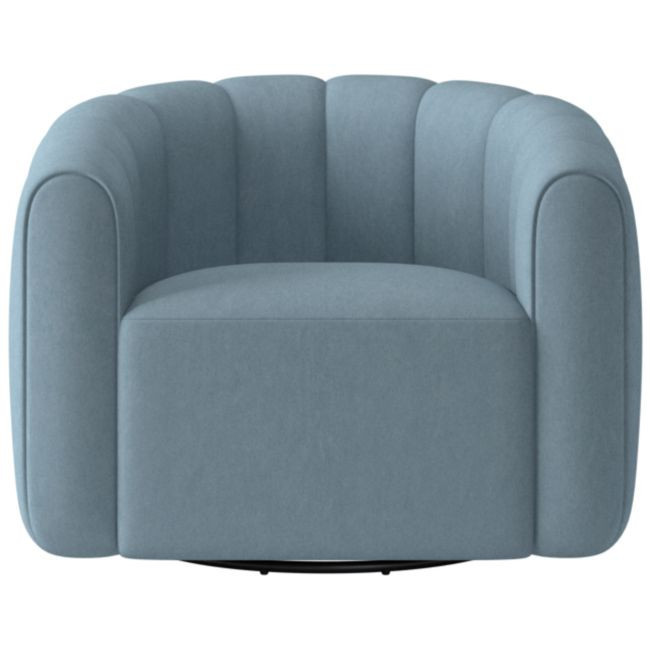Fitz Swivel Chair Lison Wedgewood | CB2
