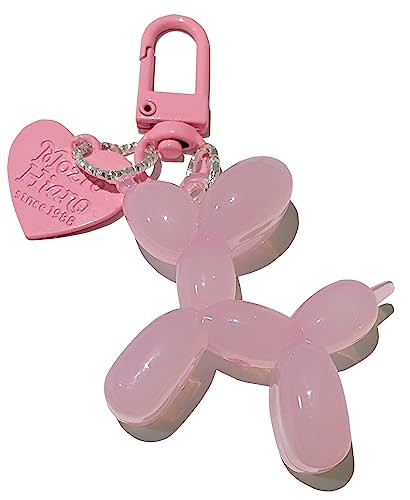 LAEKOU Jelly Balloon Dog Design Keychain for Women, Cute Girls Key Chain, Bag Charms Accessories ... | Amazon (US)