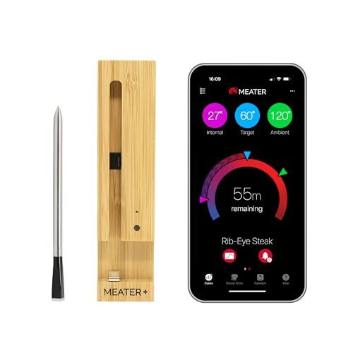 MEATER Plus: Long Range Wireless Smart Meat Thermometer with Bluetooth Booster | for BBQ, Oven, G... | Amazon (US)