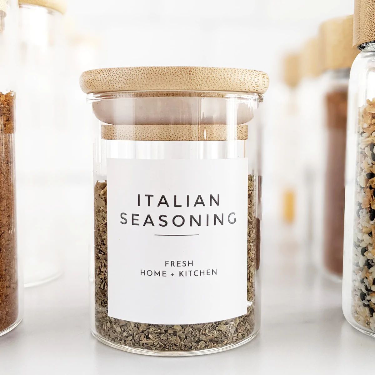 4 oz Glass Spice Jar Set | Fresh Home + Kitchen