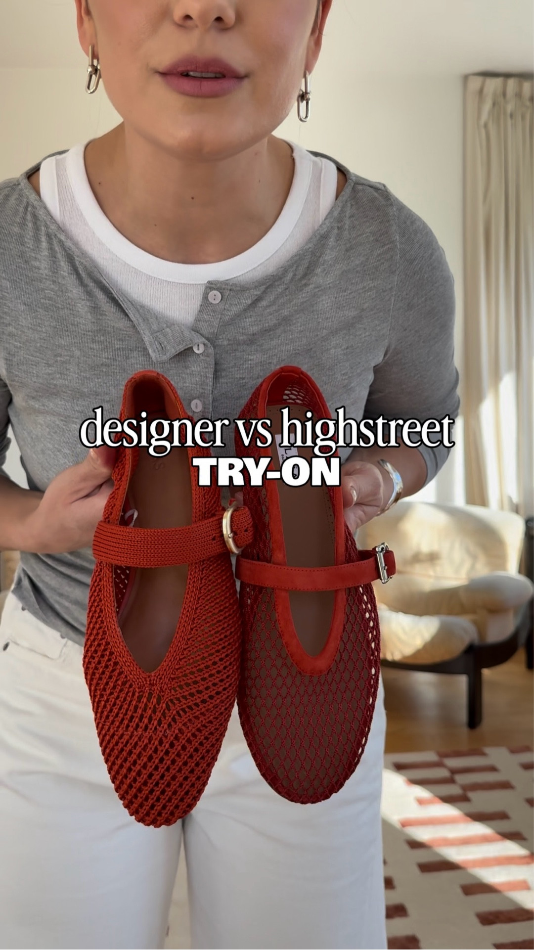 Designer vs highstreet mesh shoes try on 
Alaia shoes vs Marks & Spencer shoes 

Ad some PR products tagged 

#LTKuk #LTKshoes #LTKspring