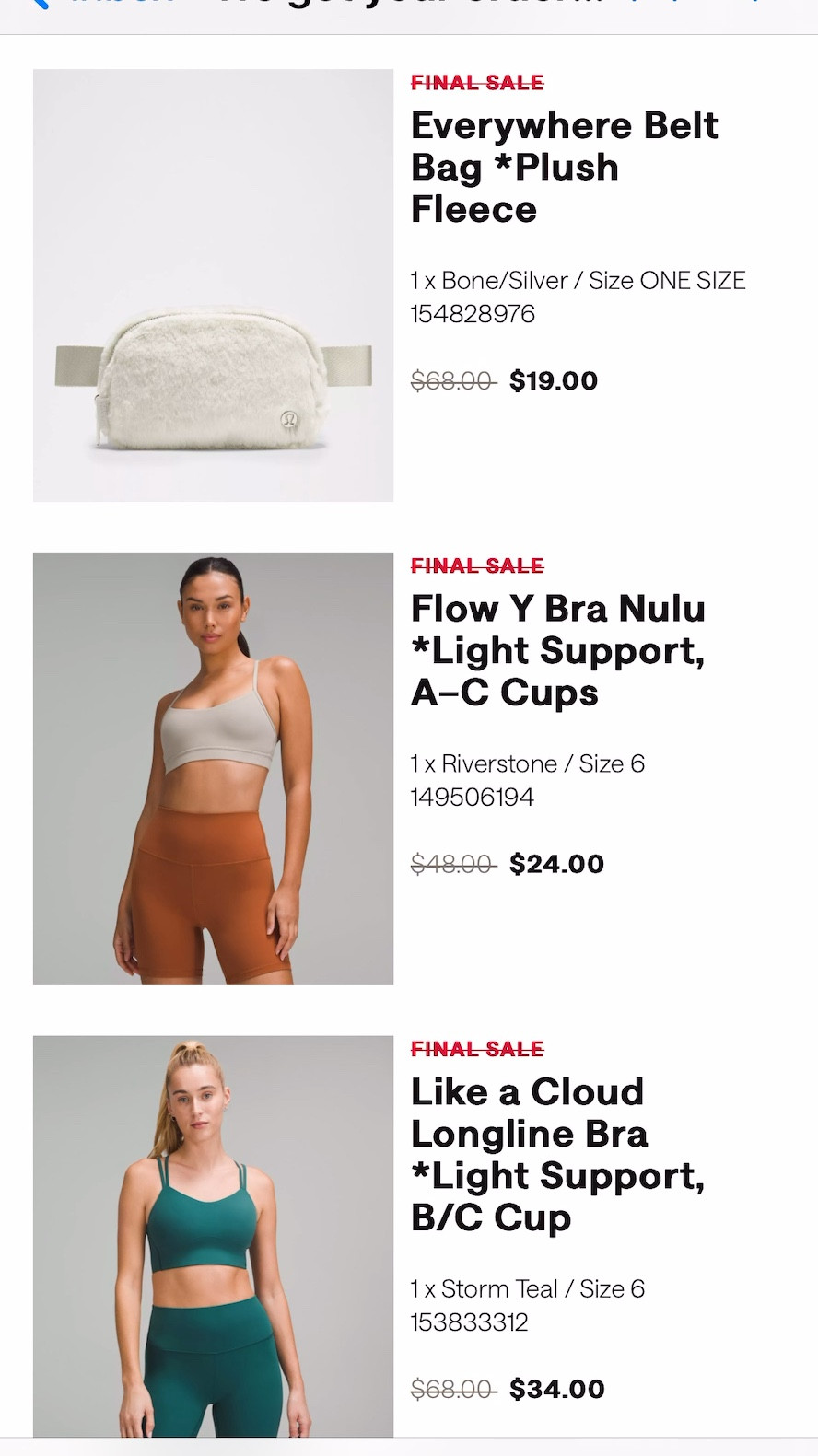 Lulu close out sale!! Huge markdowns 