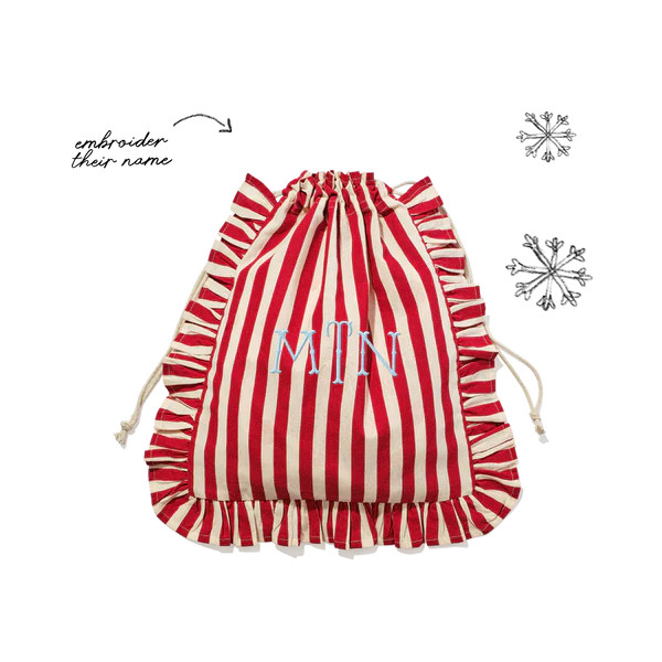 Personalised Ruffle Laundry Bag | Homeware Gifts | Not Another Bill | Not Another Bill