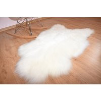 Sheepskin Rug, Fur White Large Rug, Chair Covers, Beautiful & Cozy Rugs, Natural Colors, Christmas G | Etsy (US)