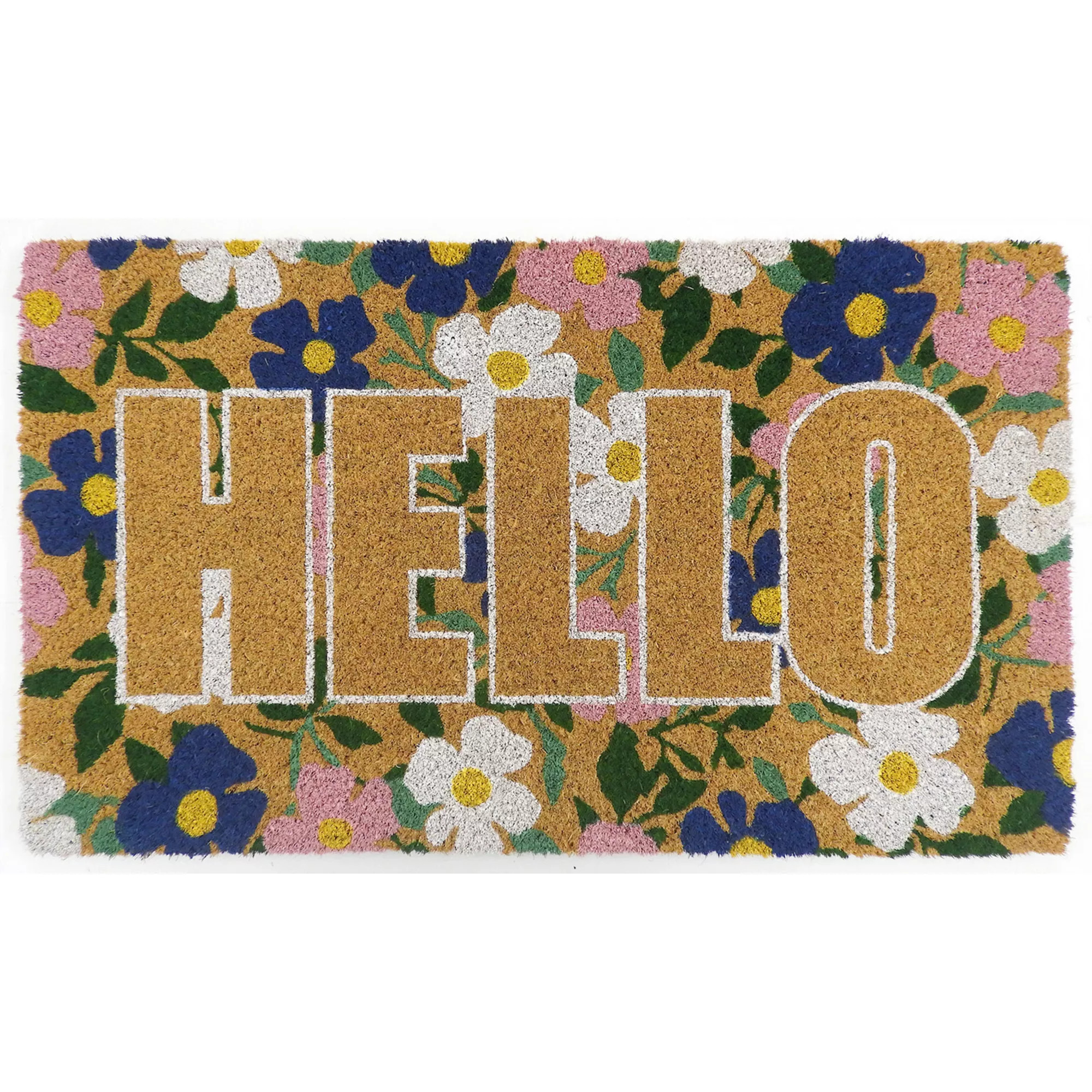 Celebrate Together™ Spring Floral Hello Coir Doormat | Kohl's