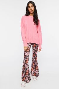 Faux Suede Floral Flare Pants | Forever 21 (US)