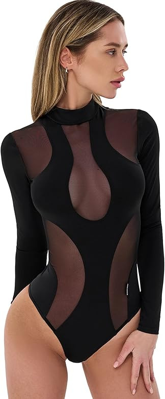 Bona Fide Sexy One Piece Bathing Suit for Women - Black One Piece Swimsuits for Women - Monokini | Amazon (US)