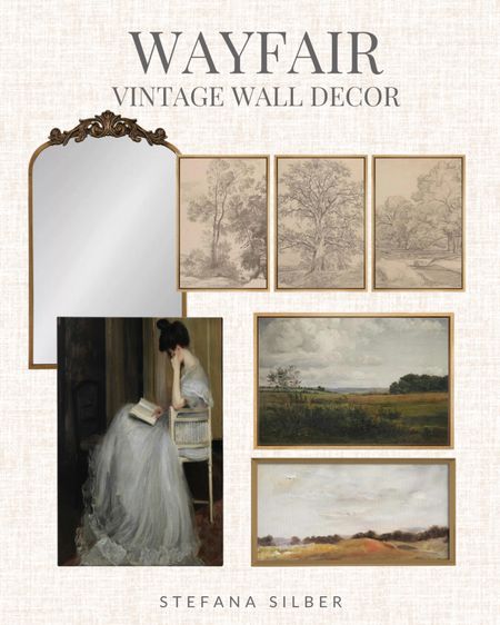 Wayfair, vintage wall decor, framed art, mirror 

#LTKOver40 #LTKSaleAlert #LTKHome