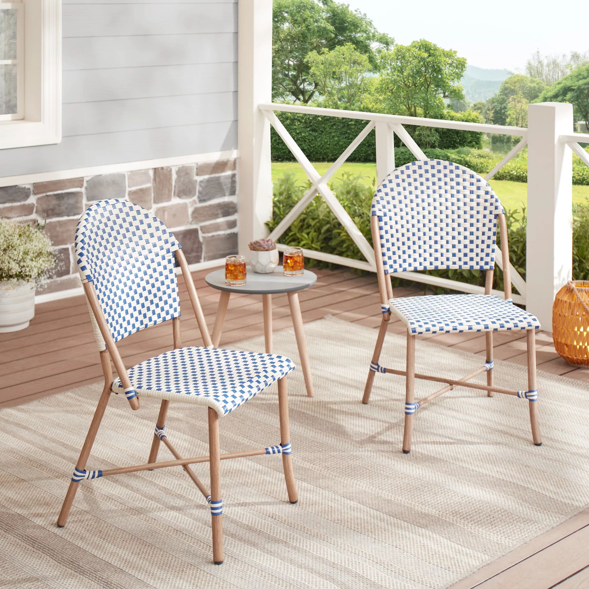 Better Homes & Gardens Parisian Armless Chair, Multiple Colors, Set of 2 | Walmart (US)