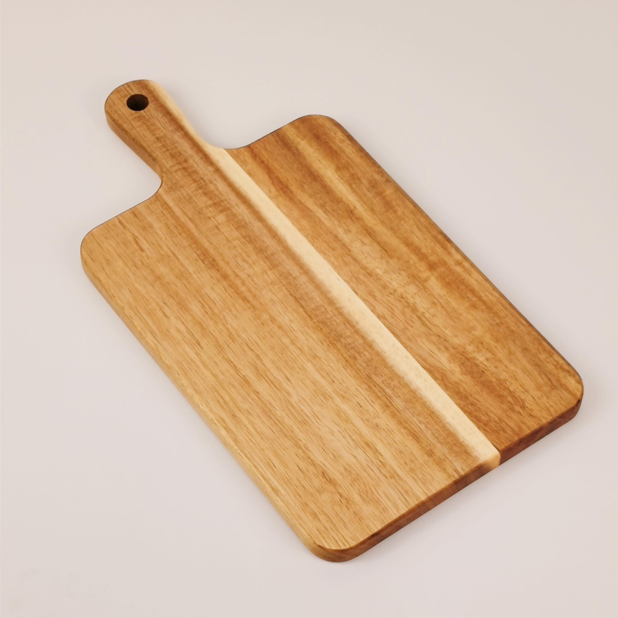 Acacia Wood Cutting Board for Kitchen (13'' x 7''), Wooden Cutting Board with Handle, Charcuterie... | Amazon (US)