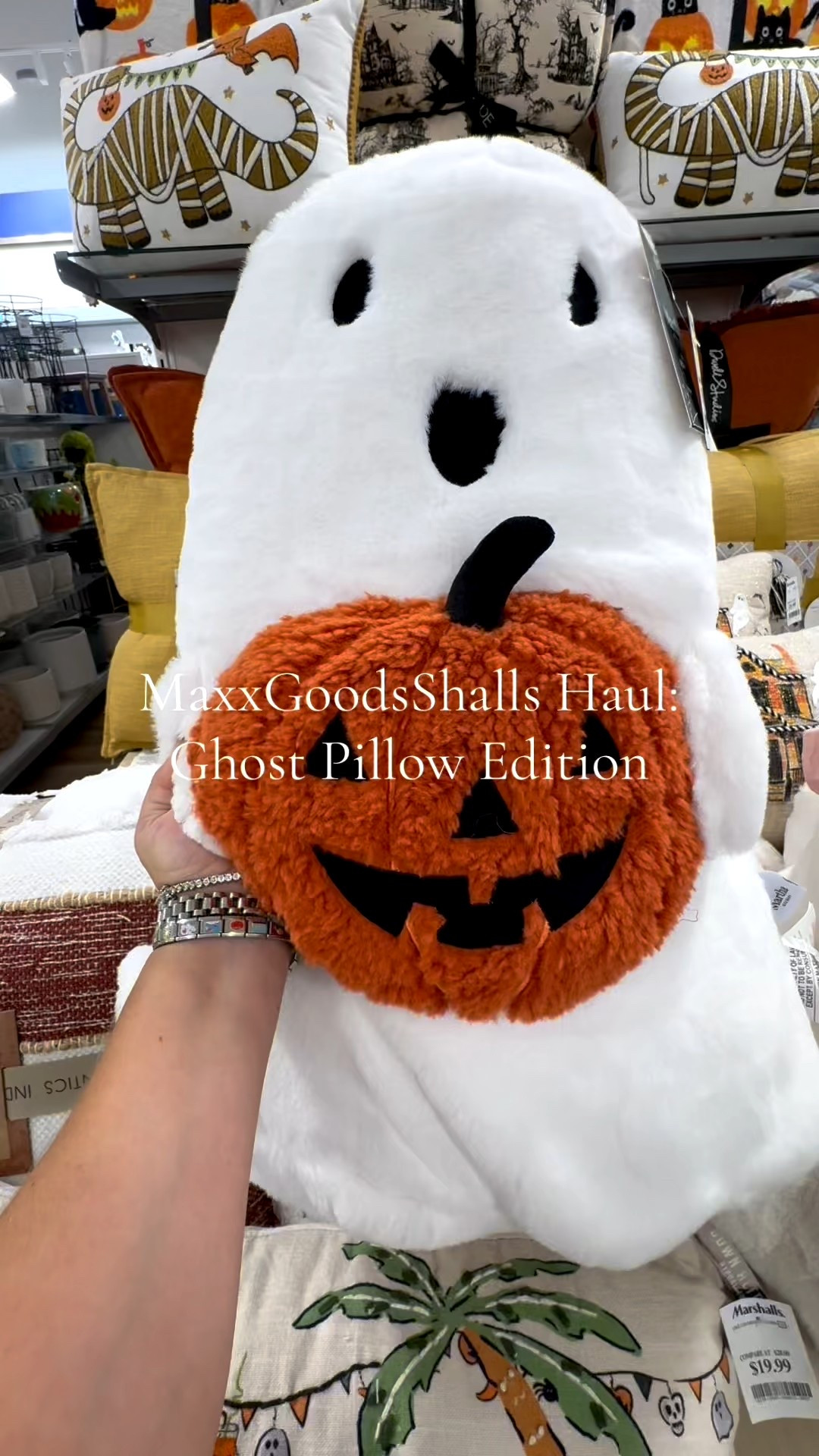 Halloween ghost pillows at tj maxx, homegoods, and Marshall’s 

#LTKSeasonal #LTKHome