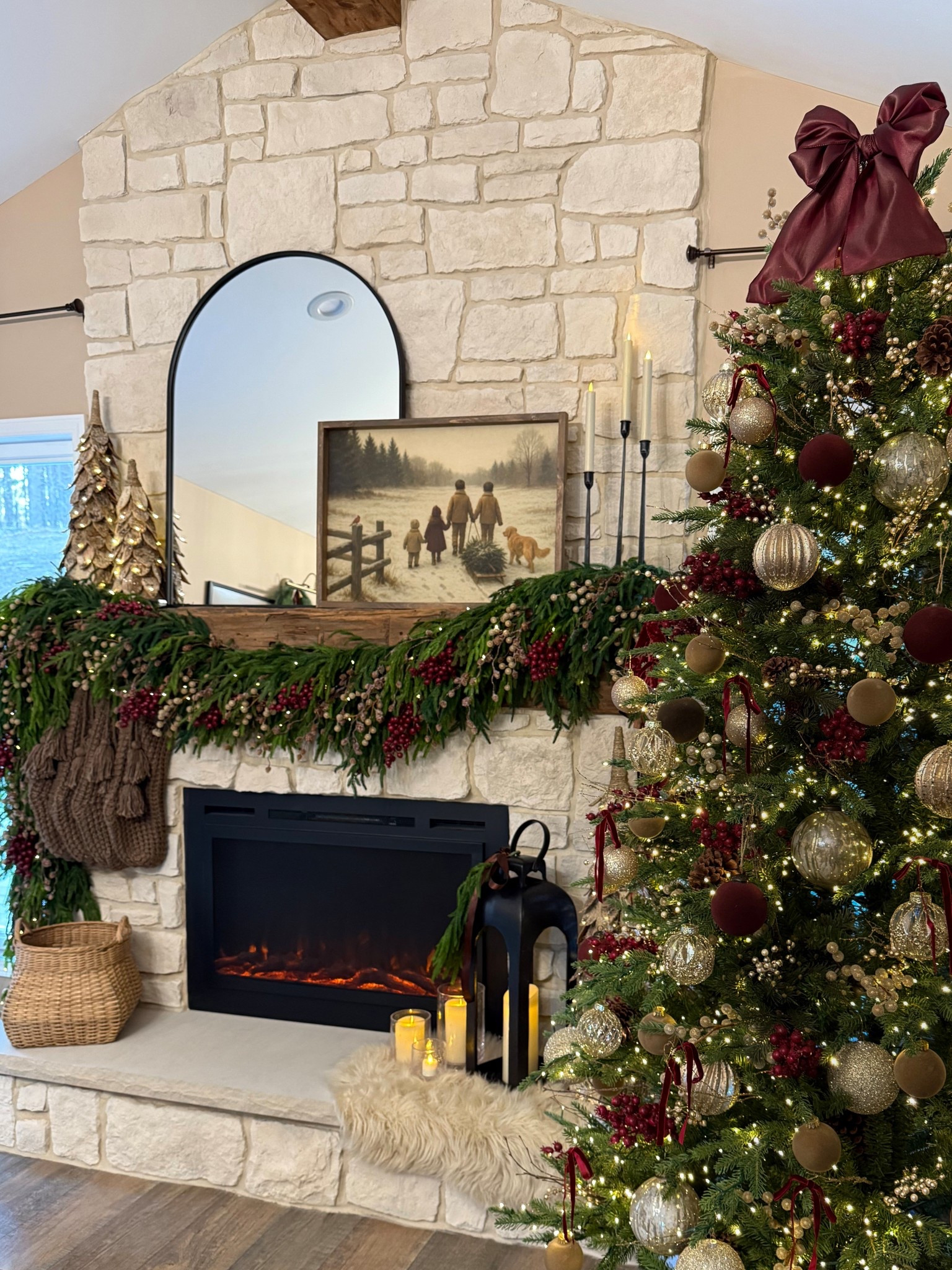 Cozy Christmas Living Room Decor Favorites

Follow @farmtotablecreations on Instagram for more home styling ideas.

Layers of greenery, soft candlelight, and those warm burgundy and gold touches are truly what make this corner feel magical. From the mantel garland to the artwork to the tree filled with rich ornaments, every detail brings that timeless, cozy Christmas feeling into the room. These are the pieces that create warmth the moment you walk in.

#christmasdecor #christmaslivingroom #holidaymantel #garlanddecor #christmastreestyle #christmastreeinspo #holidayvibes #holidaydecorideas #manteldecor #cozychristmas #holidayhome #livingroomdecor #festivehome #berrystems #greenerygarland #christmastouches #christmasaccents #christmasornaments #neutralchristmas #warmneutraldecor #homedecorfavorites #holidayfavorites #modernorganicdecor #winterscenes #christmasaesthetic #livingroomstyle #homedecorinspo #fireplacedecor #mantelstyling #holidayseasondecor


#LTKHoliday #LTKSaleAlert #LTKHome