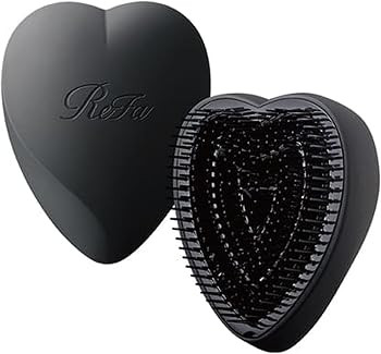 ReFa Heart Brush MATTE BLACK | Heart Shaped Hair Brush for Women | No Tangle Hair Brush | Small H... | Amazon (US)