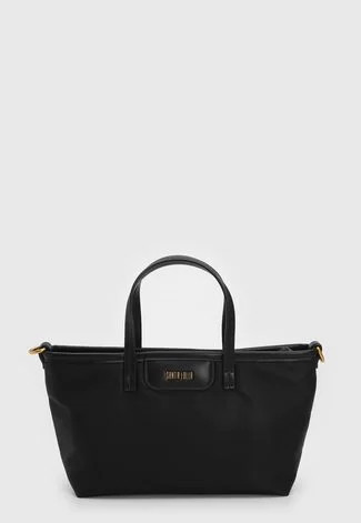 Bolsa Tiracolo Santa Lolla Logo Preta | Dafiti (BR)