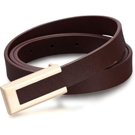 SUOSDEY Women Reversible Leather Belts for Jeans Pants Dresses Ladies Fashion Belts with Gold Buc... | Amazon (US)
