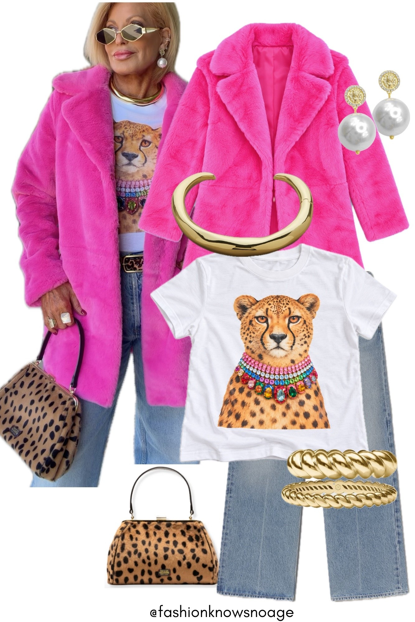 loveeee this faux fur and this color just pops! 💗💖✨