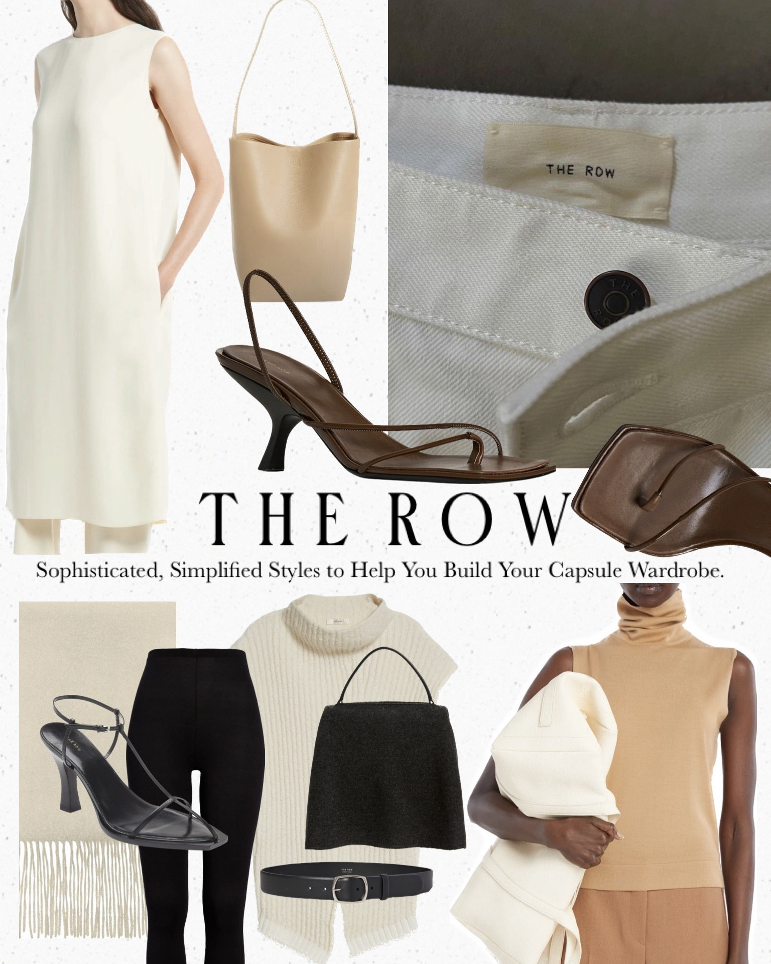 The Row look for less 🤎

#dupe #bag #sandals #dress #leggings sweater heels fringe scarf belt 

#LTKootd #LTKWorkwear #LTKgrwm