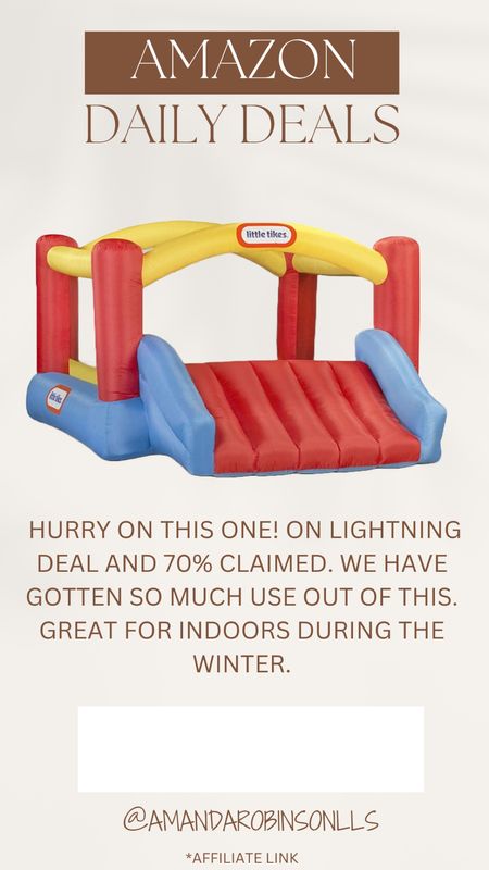 Amazon Daily Deals
Little tikes inflatable bounce house

#LTKkids #LTKsalealert