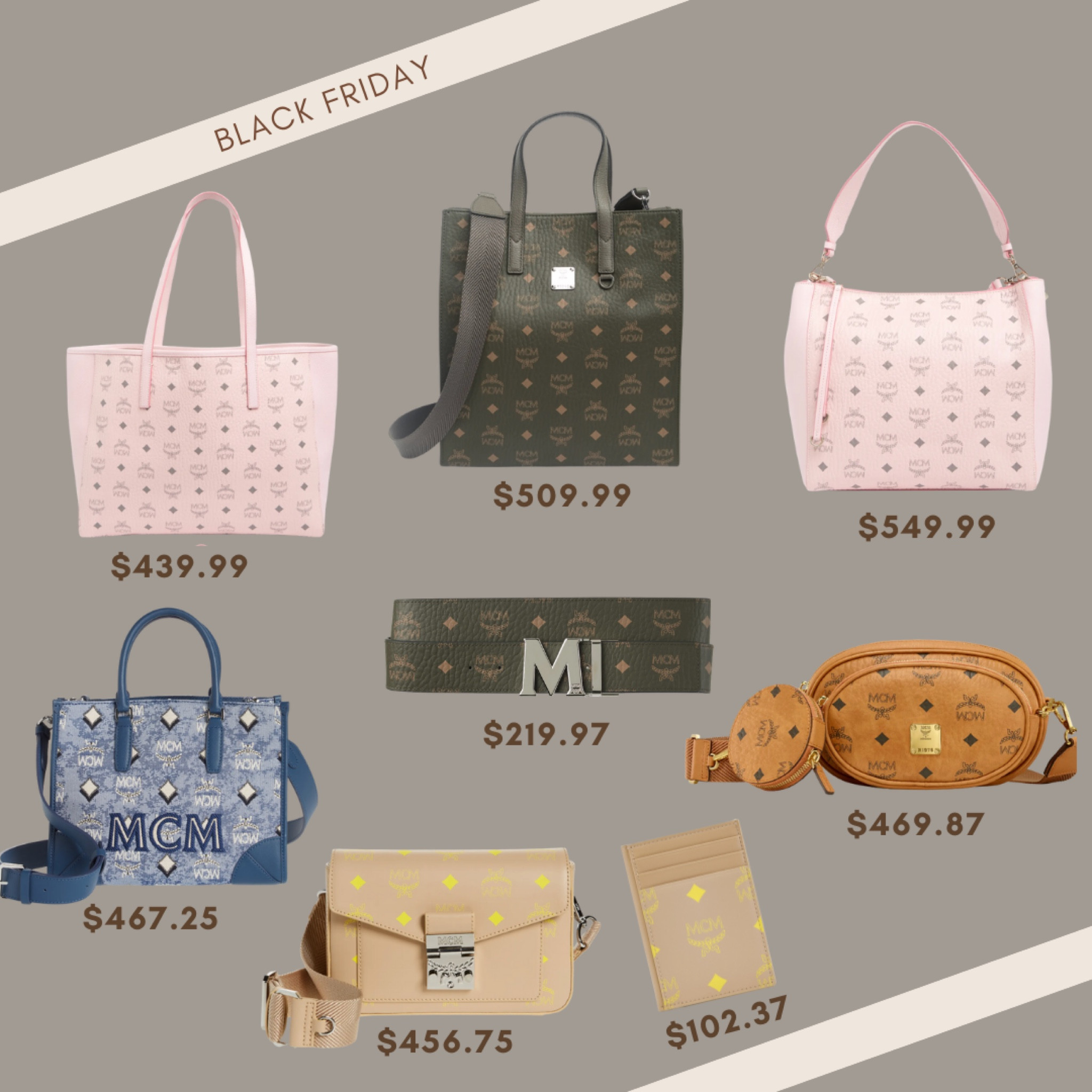 Mcm bags and accessories selection on sale. 
.
.
.
#ltksale
#ltk
#deal
#deals
#blackfriday

#LTKitbag #LTKSeasonal #LTKHoliday