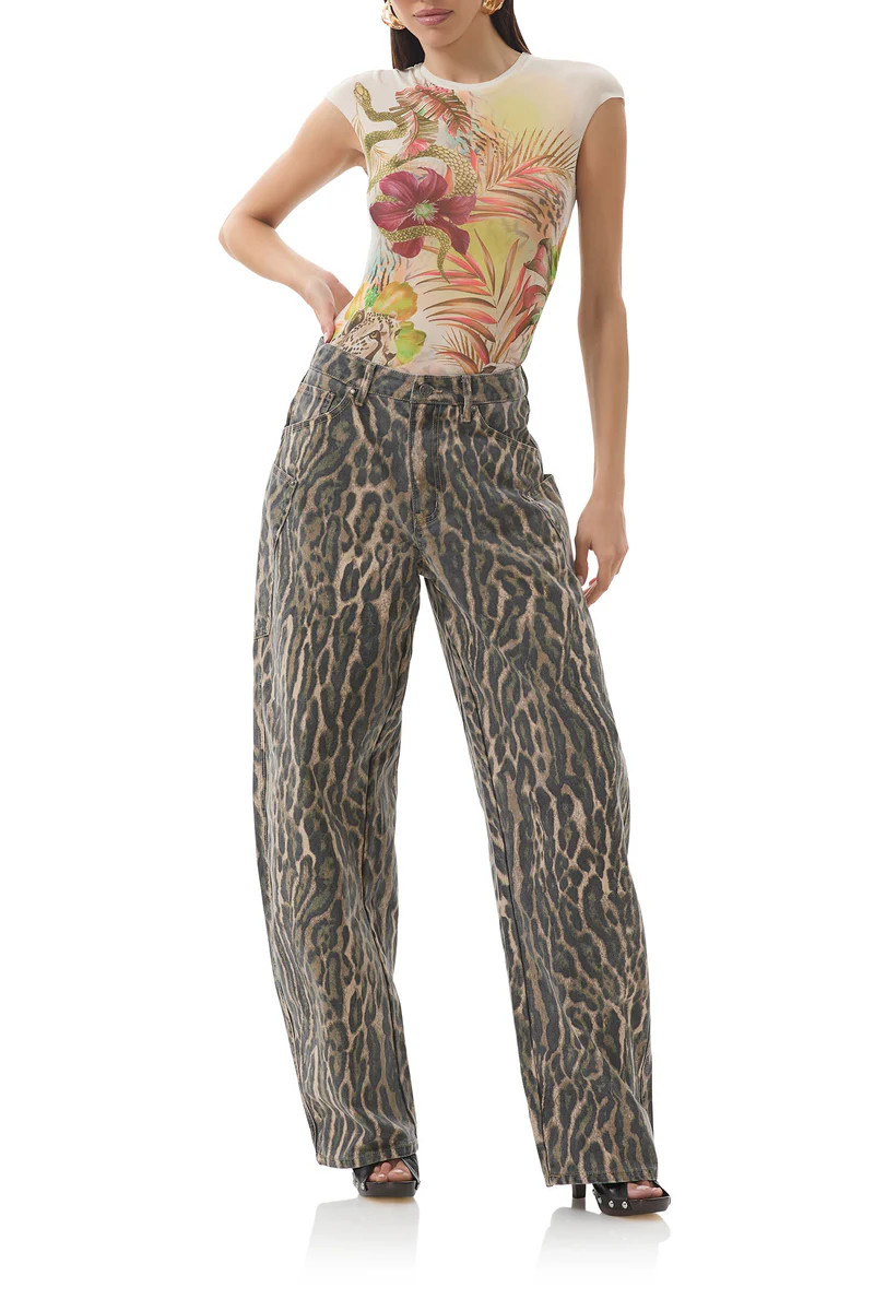 Nina Top - Placed Desert Tropic | ShopAFRM