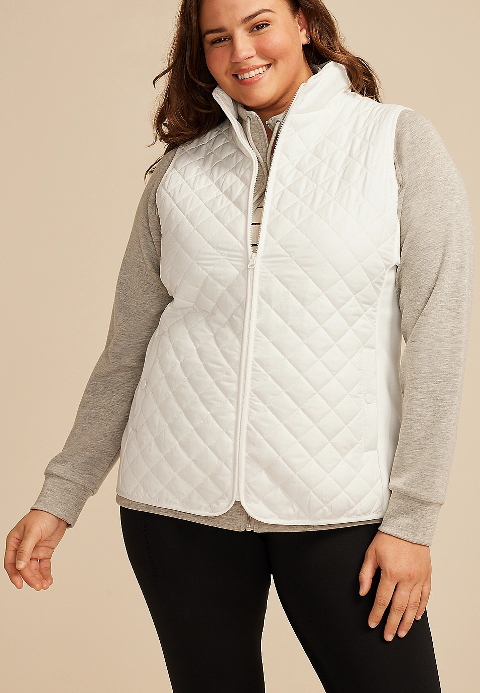 Plus Size Athleisure Quilted Vest | Maurices