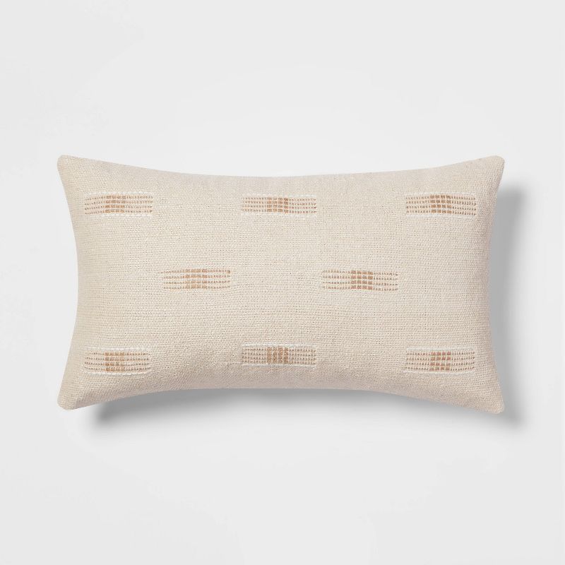 Woven Dash Throw Pillow Neutral - Threshold™ | Target