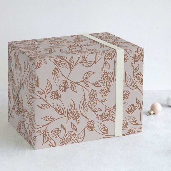 Flowers all over Wrapping Paper | Minted