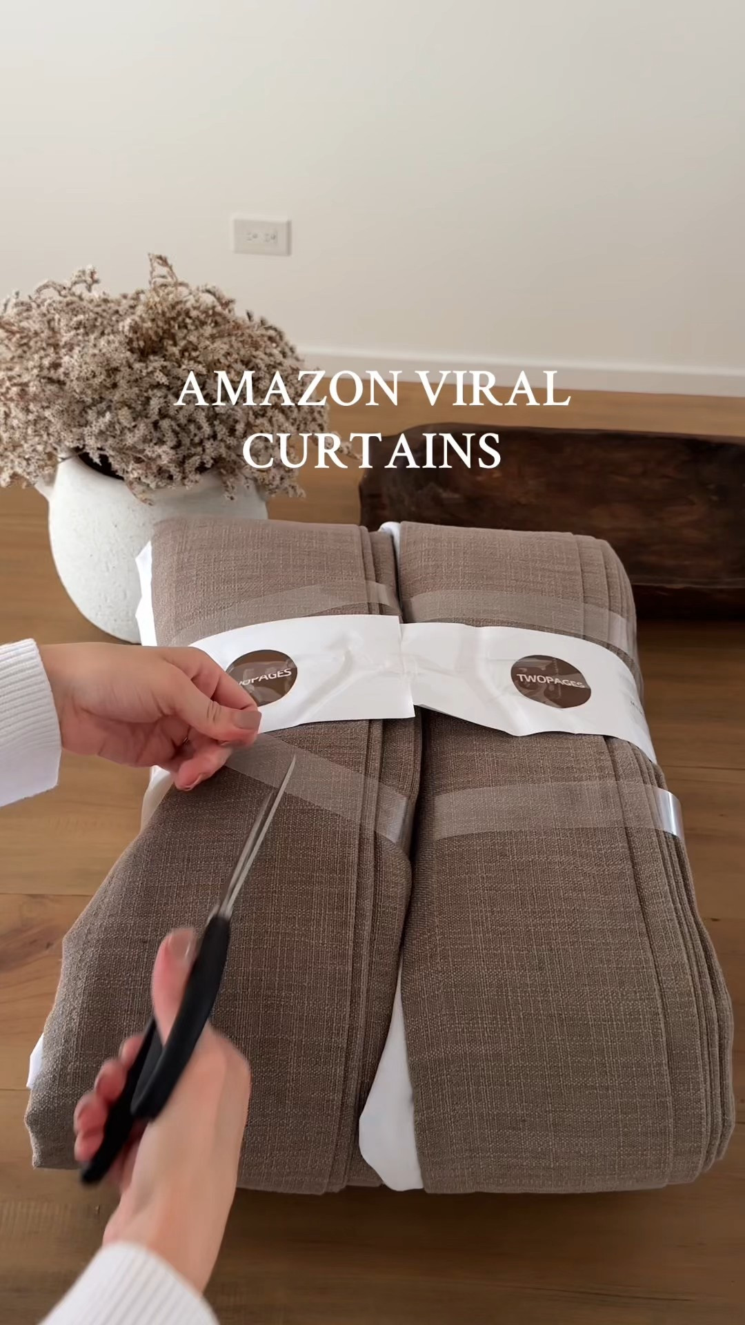Amazon curtains 

Details:
Product name: Liz linen drape
Color: Oak Dim Gray
Header style: Triple Pleat My curtain measurement 80 inches 92 1/2 length
(Double the width of each panel for added fullness)
Liner type: Privacy liner 
Memory shape: Yes 

Amazon home, curtains  

#LTKHome #LTKWatchNow