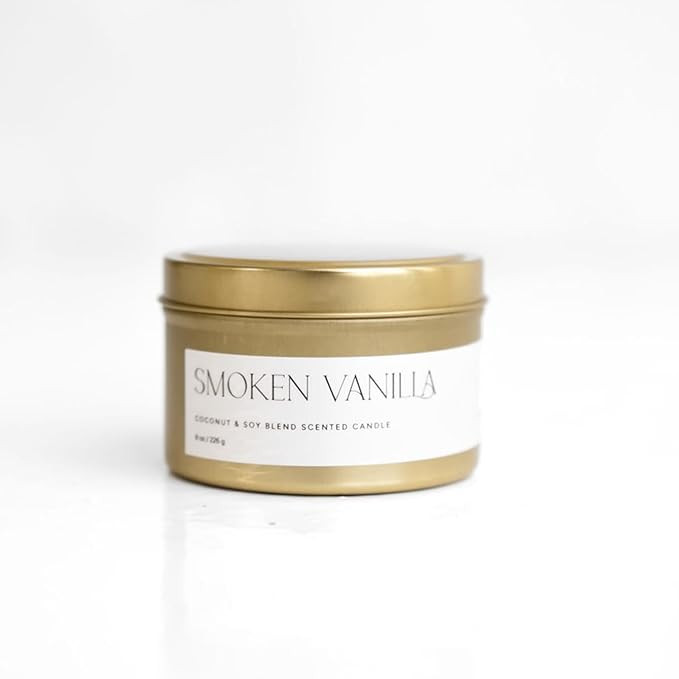 Vanilla Candle | Smoked Vanilla Scented Candle 60-Hour Clean Burning Coconut and Soy Candles Non-... | Amazon (US)