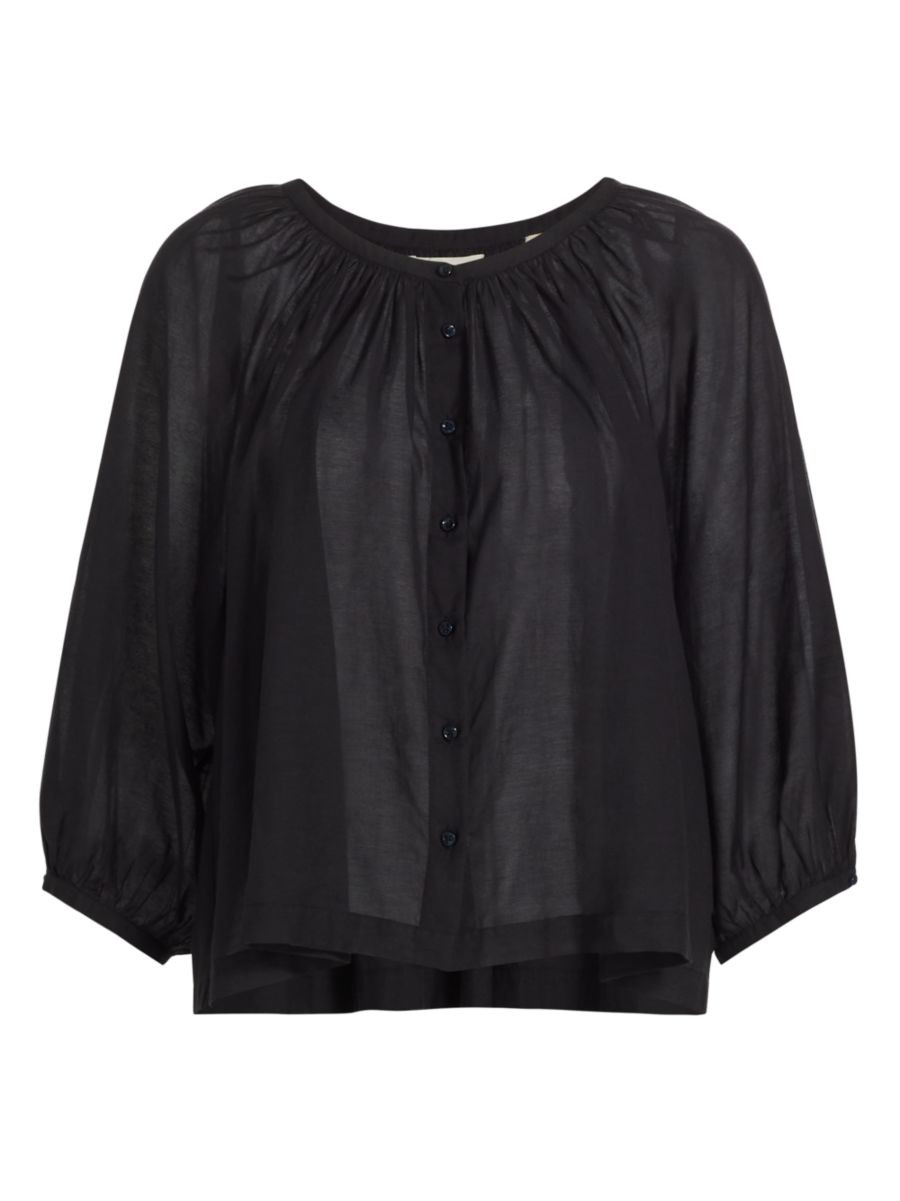 Jiana Cotton-Blend Blouse | Saks Fifth Avenue